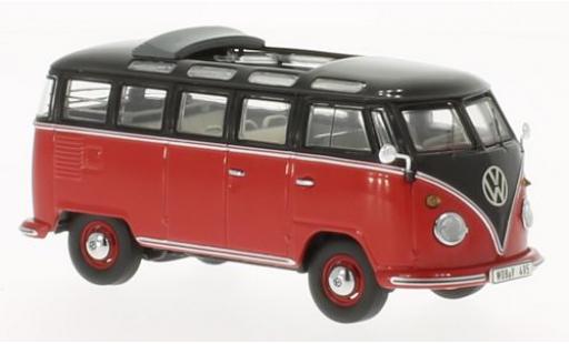Miniature Volkswagen T1 1/43 Premium ClassiXXs Samba rouge/noire Volkswagen T1 1/43 Premium ClassiXXs Samba rouge/noire miniature