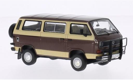 Miniature Volkswagen T3 1/43 Premium ClassiXXs b marron/beige Caravelle Syncro Volkswagen T3 1/43 Premium ClassiXXs b marron/beige Caravelle Syncro miniature