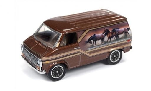 Miniature Chevrolet Van 1/64 Racing Champions metallise marron/Dekor 1975 Chevrolet Van 1/64 Racing Champions metallise marron/Dekor 1975 miniature