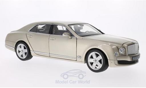 Miniature Bentley Mulsanne 1/18 Rastar metallise beige Bentley Mulsanne 1/18 Rastar metallise beige miniature