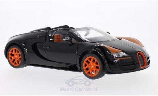 Miniature Bugatti Veyron Grand Sport 1/18 Rastar 16.4 Grand Sport Vitesse noire/orange Bugatti Veyron Grand Sport 1/18 Rastar 16.4 Grand Sport Vitesse noire/orange miniature