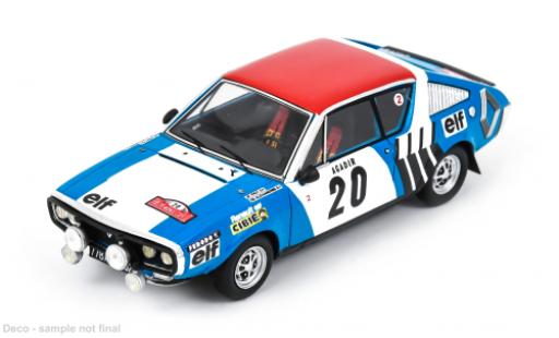 Renault 17 1/43 Spark Rally Monte Carlo 1975 #20 J.F.Piot/J.De Alexandris 1:43 miniature