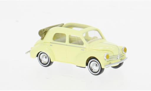 Renault 4CV 1/87 Busch jaune/beige 1954 1:87 miniature