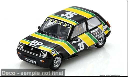 Miniature Renault 5 Alpine verte/jaune 1980 #3 J. Gouhier 1/43 Spark