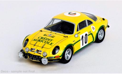 Alpine A110 1/43 Trofeu Renault Crit&eacute;rium de la C&ocirc;te Fleurie 1974 #10 J.Bourdon/J.Moutard 1:43 miniature