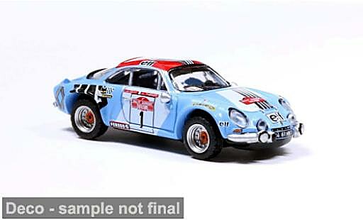 Alpine A110 1/87 Brekina Renault Rally San Remo 1970 #1 J-L.Therier 1:87 miniature