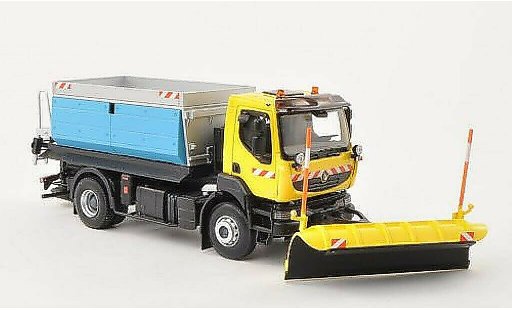 Renault Kerax Base 1/43 Norev jaune Streufahrzeug avec Schneepflug 2008 miniature