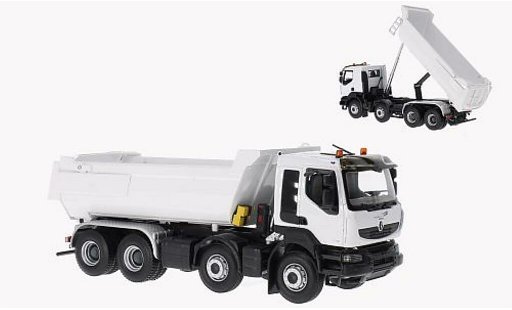 Renault Kerax Base 1/43 Norev Muldenkipper blanche 2008 miniature
