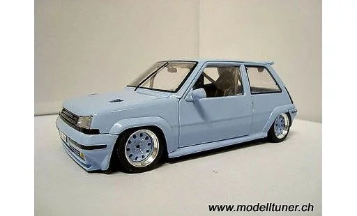 Renault 5 Turbo 1/18 Norev GT bleu jantes 13 pouces miniature