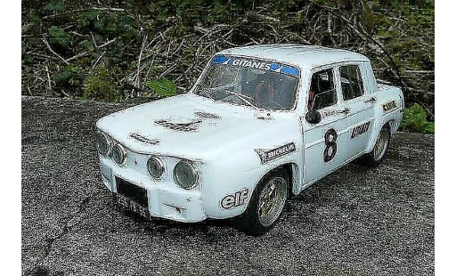 Renault 8 Gordini 1/18 Solido blanche jantes larges et kit carrosserie dinacar miniature