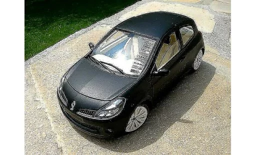 Renault Clio 3 RS 1/18 Solido noir mat jantes c4 wrc miniature