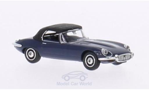 Miniature Jaguar E-Type 1/87 Ricko Roadster bleue Verdeck geschlossen ohne Vitrine Jaguar E-Type 1/87 Ricko Roadster bleue Verdeck geschlossen ohne Vitrine miniature