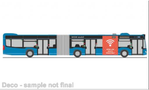 Miniature Mercedes Citaro 1/87 Rietze G WSW mobil Wuppertal 2015 Mercedes Citaro 1/87 Rietze G WSW mobil Wuppertal 2015 miniature