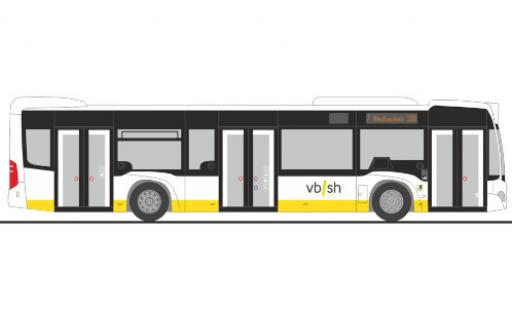 Miniature Mercedes Citaro 1/87 Rietze VBSH Schaffhausen (CH) 2012 Mercedes Citaro 1/87 Rietze VBSH Schaffhausen (CH) 2012 miniature