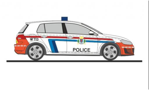 Volkswagen Golf 1/87 Rietze VII GTI Police (LU) miniature