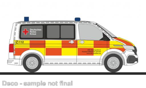 Volkswagen T6 1/87 Rietze .1 bus DRK services de secours Potsdam - Mittelmark miniature