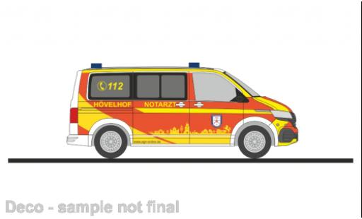 Volkswagen T6 1/87 Rietze .1 bus médecin d Hövelhof cercle Paderborn miniature