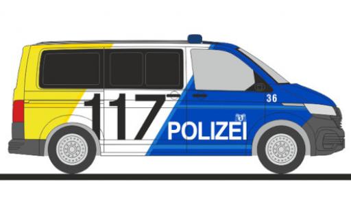 Miniature Volkswagen T6 1/87 Rietze .1 bus police Basel Stadt Volkswagen T6 1/87 Rietze .1 bus police Basel Stadt miniature