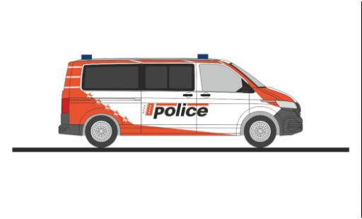 Miniature Volkswagen T6 1/87 Rietze .1 bus police Wallis (CH) Volkswagen T6 1/87 Rietze .1 bus police Wallis (CH) miniature