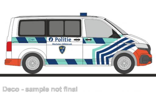 Volkswagen T6 1/87 Rietze .1 bus Politie Mechelen (BE) miniature