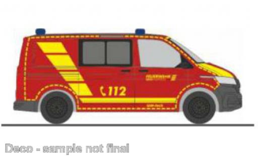 Miniature Volkswagen T6 1/87 Rietze .1 bus pompiers Wuppertal Volkswagen T6 1/87 Rietze .1 bus pompiers Wuppertal miniature