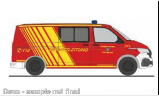 Miniature Volkswagen T6 1/87 Rietze .1 pompiers Bad Orb Volkswagen T6 1/87 Rietze .1 pompiers Bad Orb miniature