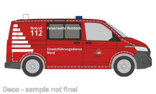 Miniature Volkswagen T6 1/87 Rietze .1 pompiers Rostock Volkswagen T6 1/87 Rietze .1 pompiers Rostock miniature