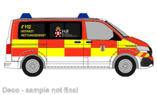 Volkswagen T6 1/87 Rietze bus Herzogtum Lauenburg services de secours miniature