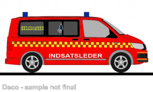 Volkswagen T6 1/87 Rietze bus Ostjyllands Brandvaesen (DK) miniature