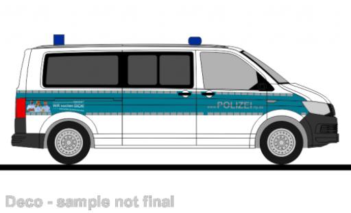 Miniature Volkswagen T6 1/87 Rietze bus police Rheinland Pfalz Volkswagen T6 1/87 Rietze bus police Rheinland Pfalz miniature