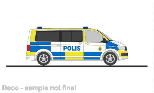 Volkswagen T6 1/87 Rietze bus Polis (SE) miniature