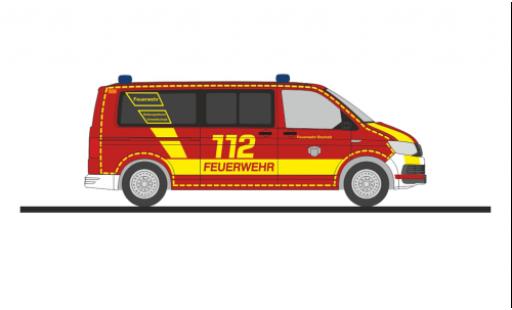 Miniature Volkswagen T6 1/87 Rietze bus pompiers Bocholt Volkswagen T6 1/87 Rietze bus pompiers Bocholt miniature