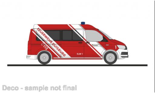 Miniature Volkswagen T6 1/87 Rietze bus pompiers Duisburg Volkswagen T6 1/87 Rietze bus pompiers Duisburg miniature