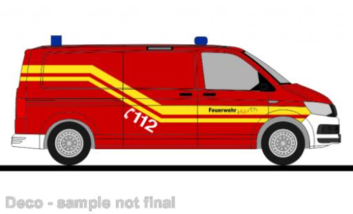 Miniature Volkswagen T6 1/87 Rietze bus pompiers Hürth Volkswagen T6 1/87 Rietze bus pompiers Hürth miniature