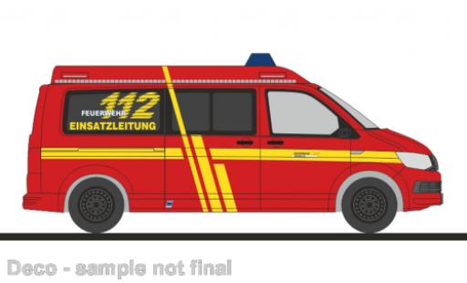 Miniature Volkswagen T6 1/87 Rietze bus pompiers Krefeld Volkswagen T6 1/87 Rietze bus pompiers Krefeld miniature