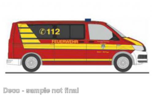 Miniature Volkswagen T6 1/87 Rietze bus pompiers Meiningen Volkswagen T6 1/87 Rietze bus pompiers Meiningen miniature