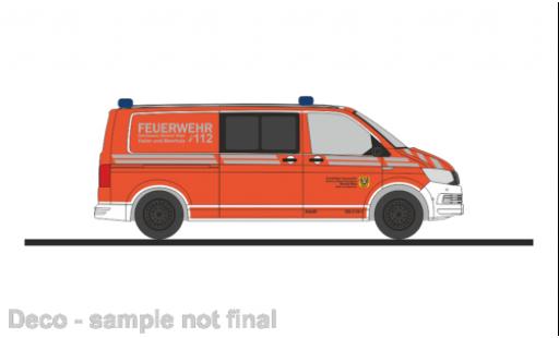 Miniature Volkswagen T6 1/87 Rietze demi bus pompiers Gelnhausen West Volkswagen T6 1/87 Rietze demi bus pompiers Gelnhausen West miniature