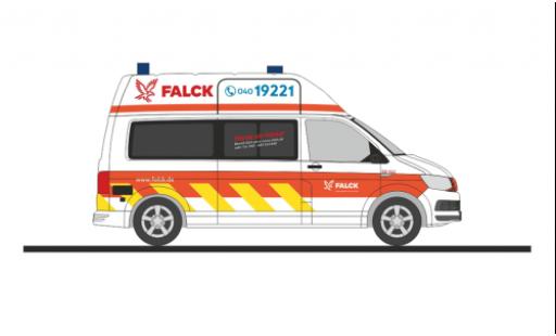 Volkswagen T6 1/87 Rietze Falck services de secours Hamburg miniature