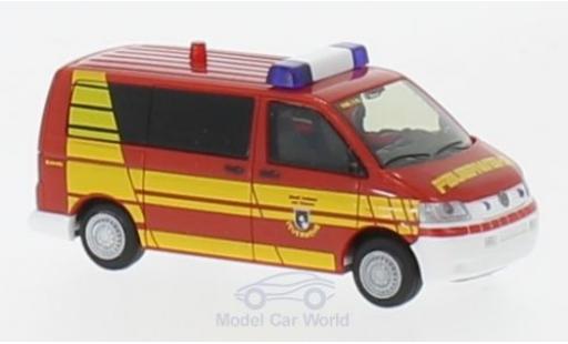 Volkswagen T5 1/87 Rietze Bus Feuerwehr Hofheim im Taunus 2003 miniature