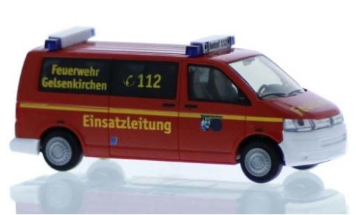 Volkswagen T5 1/87 Rietze Feuerwehr Gelsenkirchen 2010 Le contrôle opérationnel miniature