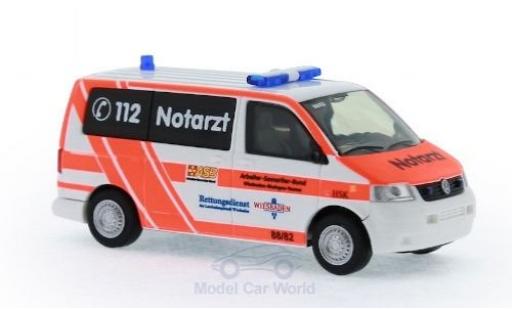 Volkswagen T5 1/87 Rietze Notarzt ASB KV Wiesbaden 2003 miniature