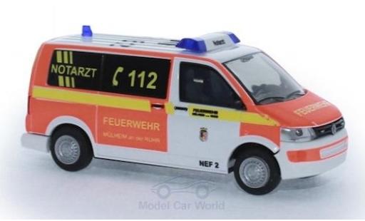 Volkswagen T5 1/87 Rietze Notarzt Feuerwehr Mühlheim/Ruhr miniature