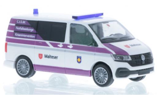 Volkswagen T6 1/87 Rietze .1 Bus Malteser Wilhelmshaven miniature