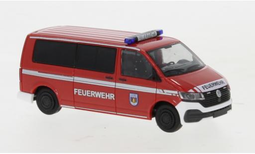 Volkswagen T6 1/87 Rietze .1 Feuerwehr Genthin plus long empattement miniature