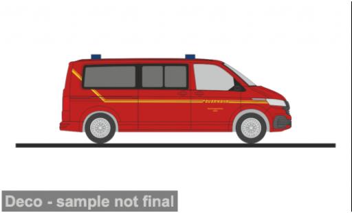 Volkswagen T6 1/87 Rietze .1 Forschungszentrum Jülich - Werkfeuerwehr 1:87 miniature