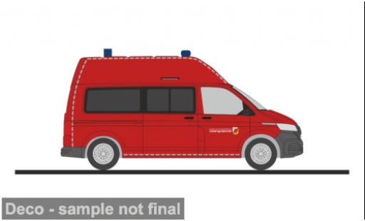 Volkswagen T6 1/87 Rietze .1 FW Greifswald Gefahrguteinheit Nord 1:87 miniature