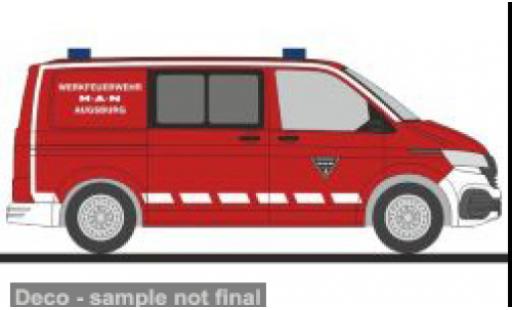 Volkswagen T6 1/87 Rietze .1 Werkfeuerwehr MAN Augsburg 1:87 miniature