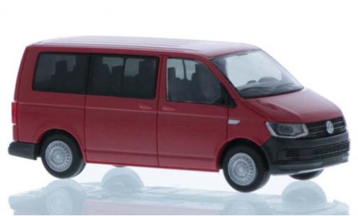 Miniature Volkswagen T6 1/87 Rietze Bus rouge court- empattement Volkswagen T6 1/87 Rietze Bus rouge court- empattement miniature
