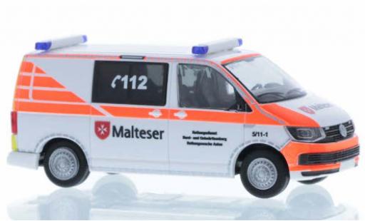 Volkswagen T6 1/87 Rietze Malteser Aalen court- empattement miniature