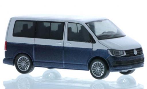 Volkswagen T6 1/87 Rietze grise/metallise bleue court- empattement miniature